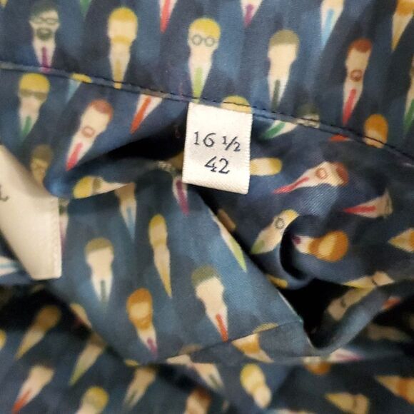 Stenströms Fun Print Button Up Dress Shirt - Picture 9 of 9